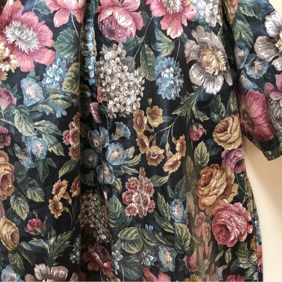 Nordic House Designs cotton Floral Trench Coat (XL) - Picture 6 of 9